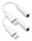 2-pack iPhone 3,5 mm hörlursadapter Lightning till 3,5 mm hörlurar/hörlursuttag ljudkonverterare med iPhone 14 13 12 11 Pro XR XS Max X 8 7...