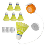 Badmintonträningsverktyg, Badminton Rebound Trainer Elastiskt Badminton Trainer Set Bärbar Badminton