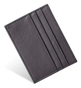 Card Holder Wallet, RFID Blocking Leather Slim Wallet, Slim Simple Card Holder Card Protector, Pocket Wallet for Men, Women Dark Brown