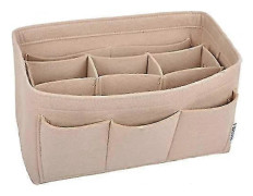 Filt Handväska Organizer Insats Foder Formare Väska I Väskor För Speedy Neverfull Totesbeige
