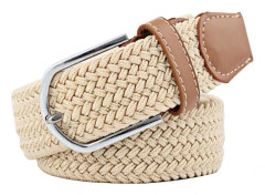 Multicolor Elastic Woven Belts Casual Braided Stretch Belt
