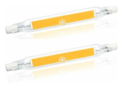 2 st 5W R7S 78mm LED-lampa, 500 lumen 360° varmvit 2700K, halogenekvivalent 30W-50W, kompatibel med Philips