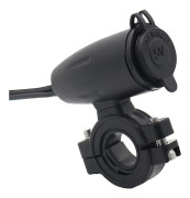 8,3X7,5cm Blå USB-adaptrar Motorcykel Mobiltelefon Dubbel USB-laddare Motorcykel Modifierad USB-laddare