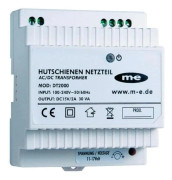 m-e modern-electronics DT 2000 Porttelefon DIN-skena nätaggregat Vit
