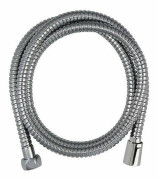 Duschslang - ROUSSEAU - Vridsäkra metallmuttrar - Flödesreducerare - Längd 1,50 m - Dubbelhäftad förkromad rostfri stål