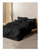 Duvet cover set Black 220 x 240 cm