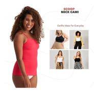 Damtoppar - Scoop Neck Cami - Tank Top för kvinnor