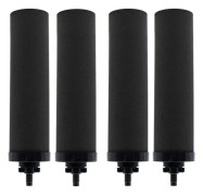4-pack Vattenfilter Ersättning för BERKEY BB9-2 Svarta Aktiverade Kolfilter för Drivet Vattenfiltersystem