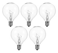 5 ST E12 Doftvax Diffuser Lampa 25W Dimbar Glob Klar Glödlampa [DB] transparent färg