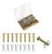20 st snöslunga saxpinne och sprintpinne set, 20 st 738-04124 och 20 st 714-04040 saxpinne ersättning för Mtd Cub Cadet Troy-Bilt snöslungor
