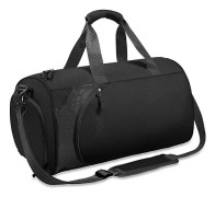 Sport Gymväska för Kvinnor Män, Liten Resehelgväska med Skofack och Vattentäta Våtfickor, Övernattnings Duffel Holdall Väskor Fitness Handväska