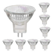 12v 35w Halogenlampor Gu5.3 Spot Bas Varmvitt, Dimbar, 8-pack [DB]