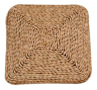 Tatami Naturlig Fyrkantig Golvkudde Futon Kudde Stol Kudde Förtjockad Sittdyna Vävd Halm
