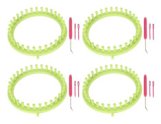 st Rundstickramar 19 cm Diameter Robust Plast Lättanvänd Garnstickram för Nybörjare Barn Vuxna