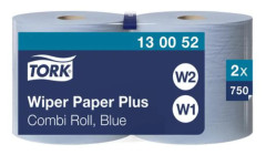 Avtorkningspapper Plus Tork W1/W2 Blå, 2 st/fp