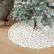 Weißer Weihnachtsbaum Rock Plüsch Weihnachtsbaumständer