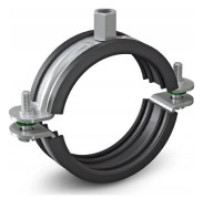 Niczuk DUO enkelklämma med isolering 4" BK (108-115) [25]