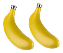 2-pack Bar Drycktillbehör Verktyg 5 Oz Banan 304 Rostfritt Stål Hip Flask Kruka Hemkök Ba