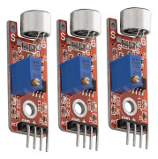 För 3 x KY-037 Högkänslig Ljuddetektering Stor Mikrofonmodul kompatibel med Arduino