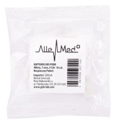 Pedikyrkapslar 7 mm 120 grit 10 st ABS Podo AlleMed Vit