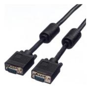 Secomp-kabel SVGA + ferritkabel, HD15 M - HD15 M, svart, 2 m