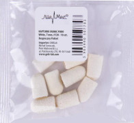 Pedikyrkapslar 7 mm 120 grit 10 st Tyg Podo AlleMed Vit