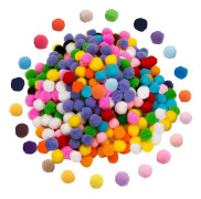 1000 stycken 10 mm Pom Poms Cheerleading Bollar för Hantverk och DIY Dekorationer (Slumpmässig Färg)