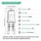 AIDUCHO G9 Halogenlampor 40W, 2-Pin Transparent Kapsel, Varmvit 2700K, Dimbar - Kompatibel med Philips (10-pack)