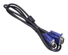 VGA-kabel, 1,5 m Svart