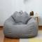 Helt Ny Extra Stor Sittsäck Fåtölj Sofföverdrag Inomhus Lazy Lounger För Vuxna Barn Hotsale!_Billiga Gåvor Grå 100 * 120cm