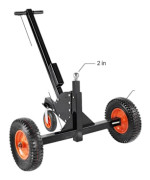 Trailer Dolly, 1500 lbs kapacitet, justerbar höjd,1500 lbs in Swedish is "1500 pund".