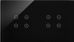 Kontakt-Simon pekskärm Kontakt-Simon 54 Touch DSTR244/73 två moduler fyra pekfält fyra pekfält fyra pekfält stelnad lava
