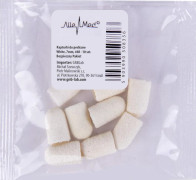 Pedikyrkapslar 7 mm 60 grit 10 st Tyg Podo AlleMed Vit
