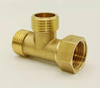 Brass T-fitting Male Male Female Screwable Swivel Nut (1/2)