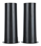 2 st Öppet Hål 50mm Rör Slät Innervägg Högtalare ABS Plast Inverterat Rör för 4-6 tums Högtalare (Öppet Hål 50mm Rör)