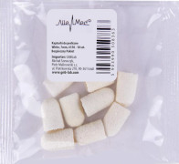 Pedikyrkapslar 7 mm 150 grit 10 st Tyg Podo AlleMed Vit