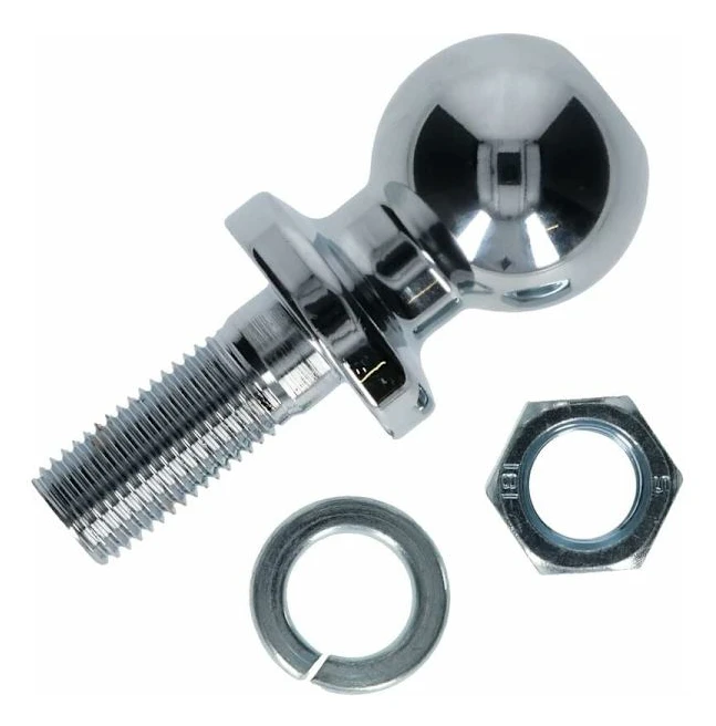 50mm Dragkula för släpvagn med 19mm gänga - Kompatibel med standardkopplingar