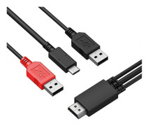 Xp-pen 3-i-1 USB-kabel Passar För Artist 10s/Artist 13.3/Artist 12 Pro Artist 13.3 Pro/Artist 15.6/Artist 15.6 Pro Grafisk Tablet