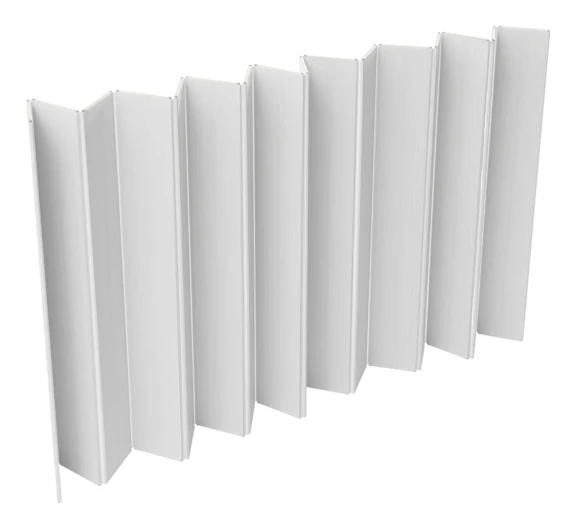 Badkarslock - Vikbar badkarsbräda - 70 x 170 cm - Vattentät - Dammtät - Värmeisolerande - PVC - Vit