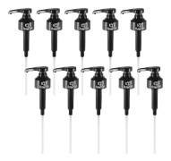10-pack Kaffedispenser Sirapspump Svart Vätskedispenser För Monin Sirap Snow Cones Smaksättningar &