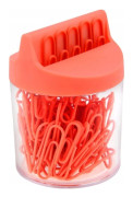 Victory Office Product 28mm runda gem VICTORY OFFICE PRODUCTS 6028M100-065 neonorange metallbelagd i magnetisk behållare 100st