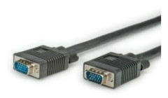 SVGA-kabel, HD15 M - HD15 M, svart, 10 m