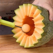 Melon Baller Scoop Set, vattenmelon skopa frukt skopa och baller, frukt carving verktyg