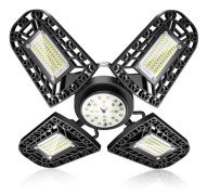 Ultraljusstark 216 LED Taklampa, 16800LM 120W 6000K, 4+1 Justerbara Paneler, för Garage, Lager, Verkstad, Källare, Gym, Kök