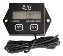 Motorcykel 2/4-takts motorvarvräknare timräknare LCD-display vattentät bilmotorbåt motorcykel digital varvräknare