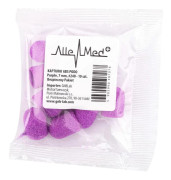 Pedikyrkapslar 7 mm 240 grit 10 st ABS Podo AlleMed Violett Lila
