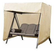 3-sits Trädgårdsgungskydd, Vattentätt Oxford Utomhusgungskydd, Anti-UV Gungskydd, Skyddande Gungskydd - 220*125*170cm