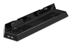 USB-fläktkylare, dubbel laddningsstation, dockningsstation, 2-ports USB-hubb
