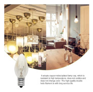CO 6 st 10W Himalaya Saltlampa Glödlampor, E12 Skruvlock Lampa för Himalaya Saltlampa Ugn Ljus