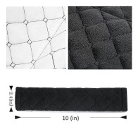Soft Seatbelt Cover for Car Seat Belt Shoulder Strap 2 pcs for More Comfortable Driving Compatible with All Cars and Backpack Black